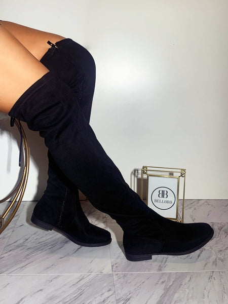 Jailyn Knee High Boot - Black - Shop Belloro
