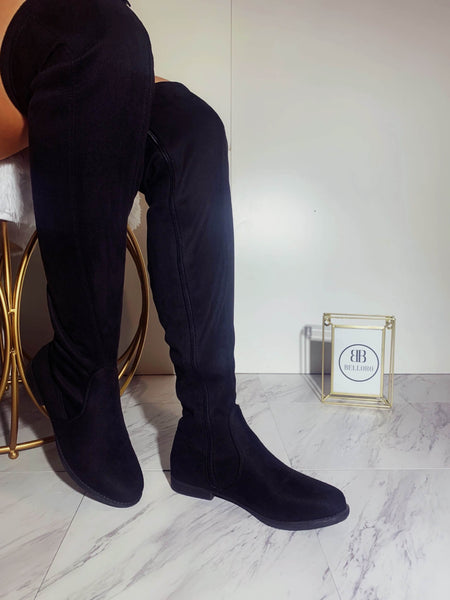 Jailyn Knee High Boot - Black - Shop Belloro