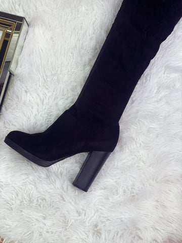 Isabella Knee High Boot - Black - Shop Belloro